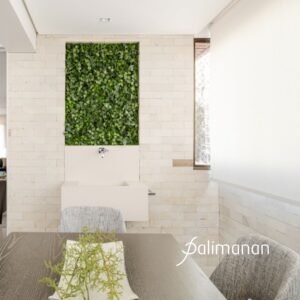 Tijolo Velvet Stone Palimanan aplicado em parede com textura aveludada