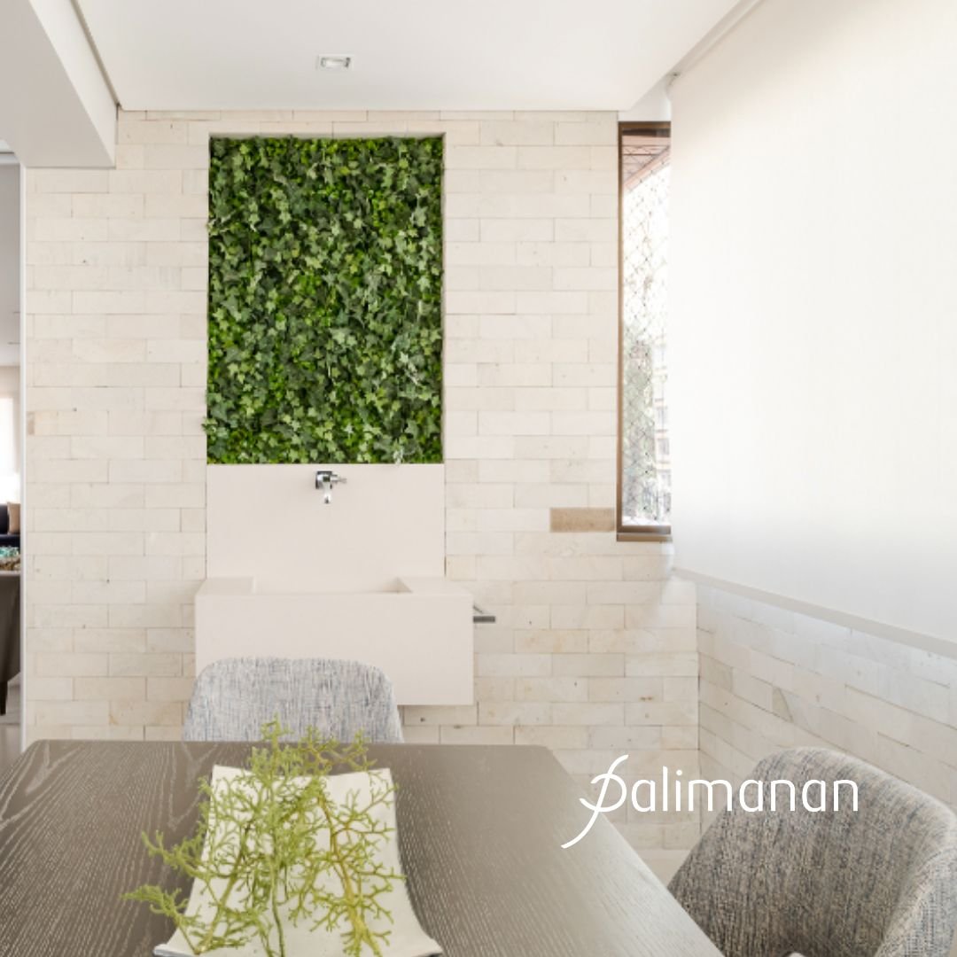 Tijolo Velvet Stone Palimanan aplicado em parede com textura aveludada